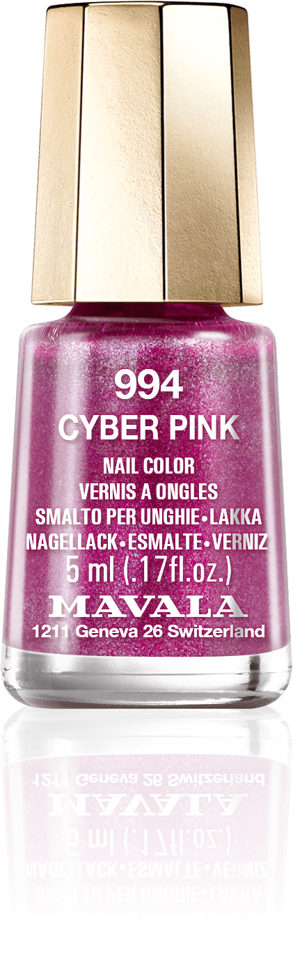 Cyber Pink — A dark pink, like a warm touch in the coolness of glitters